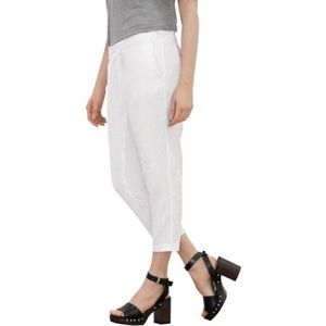 NWOT Linen Blend Summer Pants Drawstring Pockets